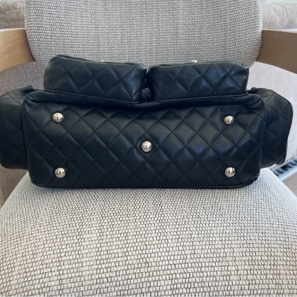 Calfskin Quilted Large Cambon Multipocket Reporter Black - Picture 3 of 16
